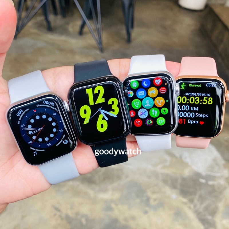 Goody Smartwatch IWO 6X WATCH X FULLSCREEN Waterresist Waterproof ip68 Bisa Telepon For IOS Android