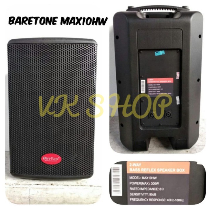 SPEAKER PASIF BARETONE MAX 10HW 10 INCH ORIGINAL