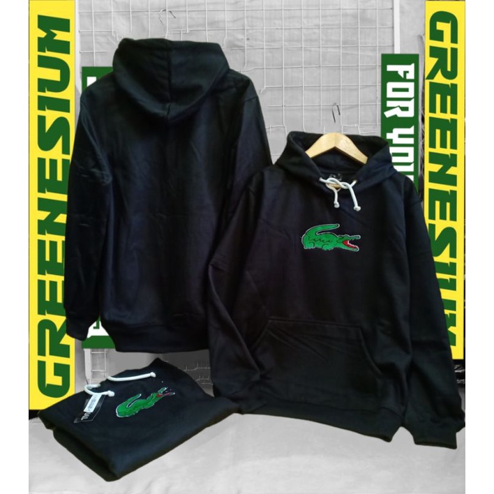 Jaket Hoodie crocodile bordir