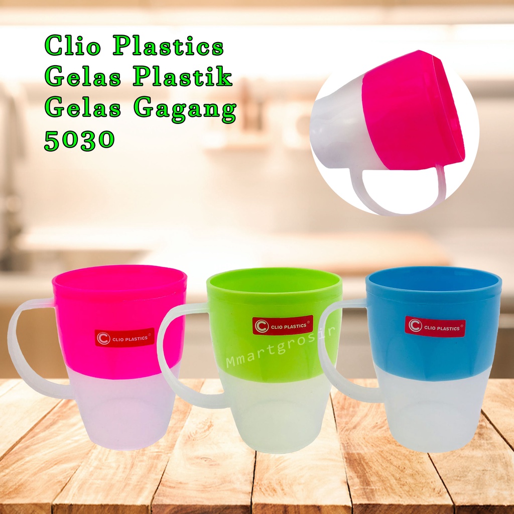 Clio Plastics / Gelas Plastik / Gelas Gagang / 5030