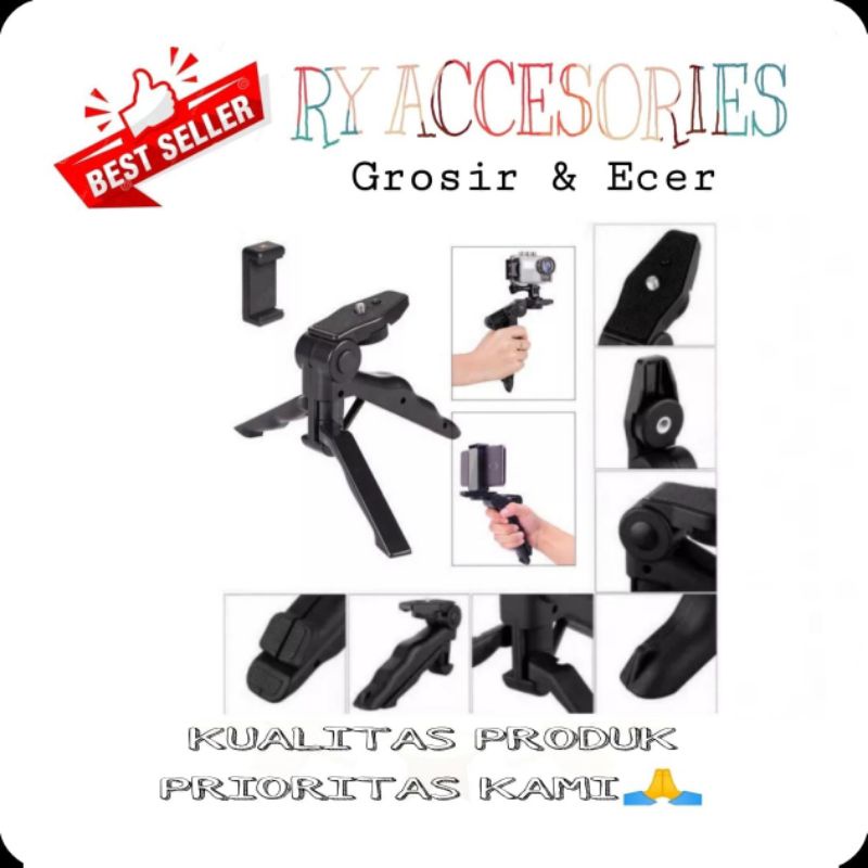 RY - tripod mini support lipat HD 32 stand HP dan kamera tripod stand lipat HD 32