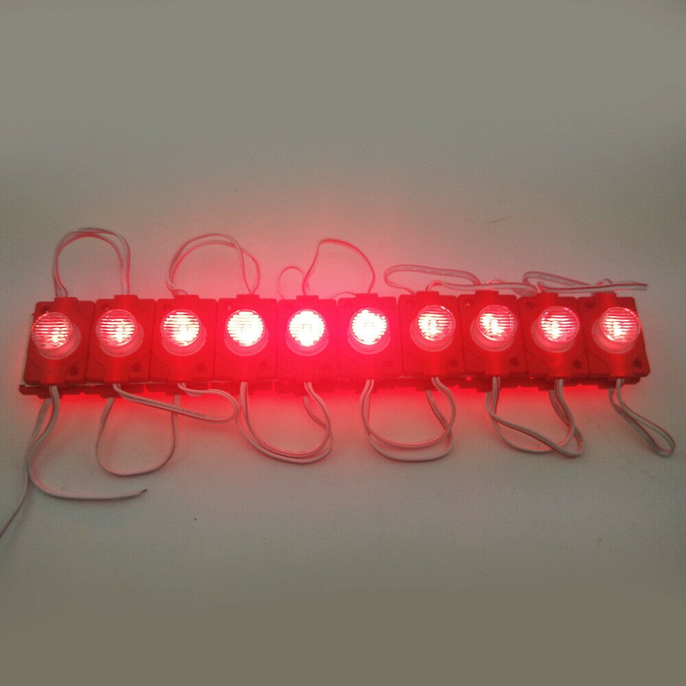 Lampu LED  24 Volt Waterproof Modul Strip Lensa 1 mata besar 1.5 watt