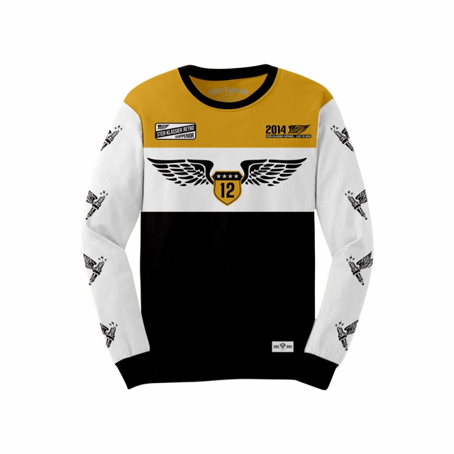 Kaos motor bikers trail premium vintage ster klassiek