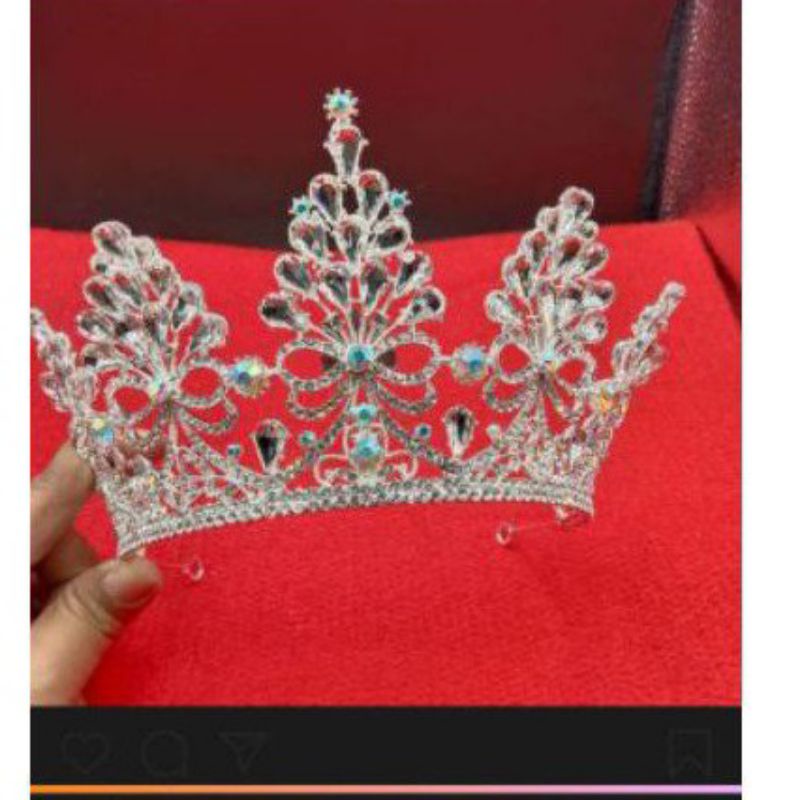 mahkota  weding ful mata besar dan tinggi