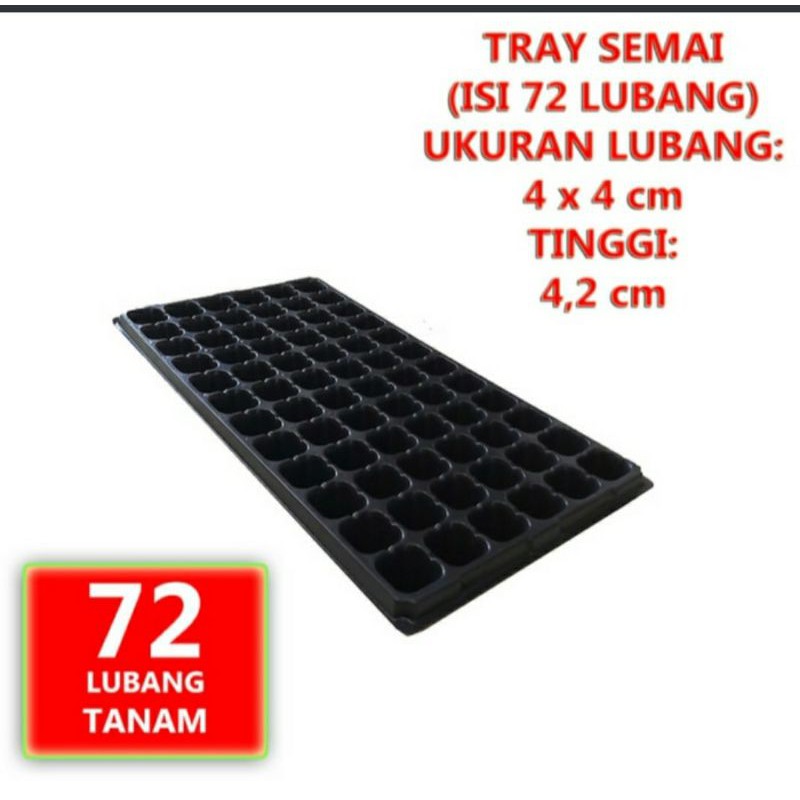 Tray Semai 72 lubang