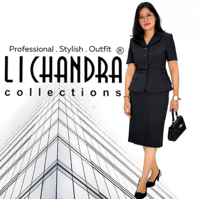 seragam pemda setelan Blazer lichandra / blazer wanita / blazer kerja / blazer kantor / blazer dinas