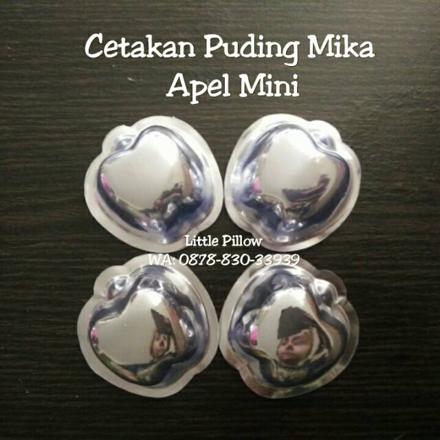 (Isi 100 - MIKA AGAR APEL) Cetakan Puding Mika Apel Mini/Cetakan Agar/Cetakan Jelly/Cetakan Kue