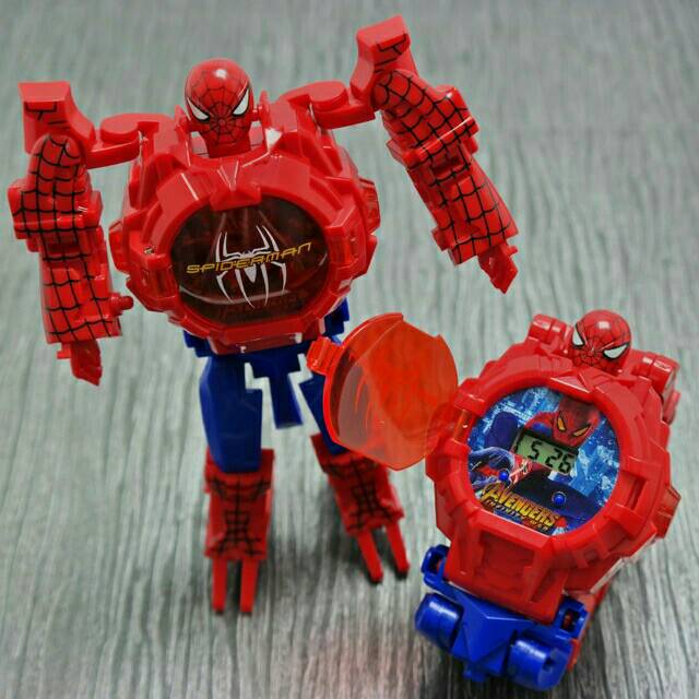 Jam Tangan Anak-anak Digital Robot Avengers Karakter