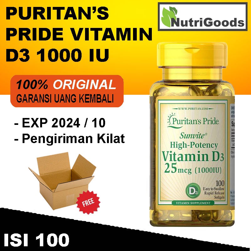 PURITAN PURITANS PRIDE D3 1000 IU 100 SOFTGEL