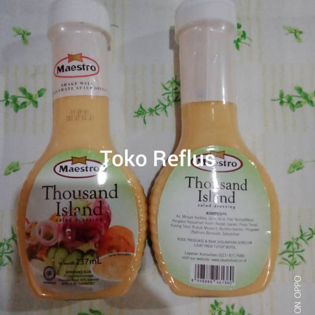 

Maestro Mayonnaise Tousand Island 237 Ml