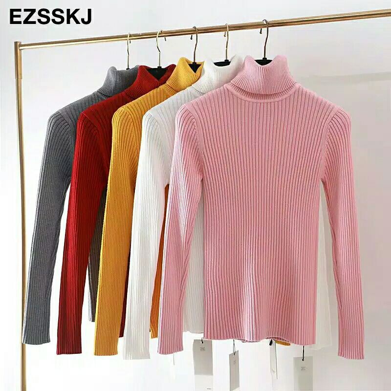 Best seller!! Atasan Rajut Turtleneck wanita/ baju rajut / atasan rajut