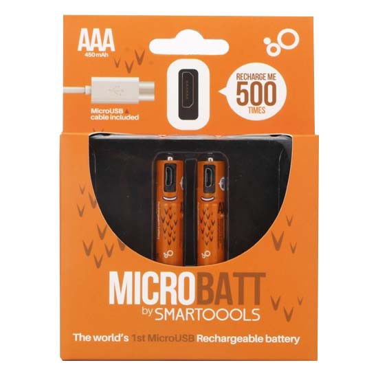Baterai Cas Isi Ulang Smartoools AAA Micro USB 450mAh isi 2pcs