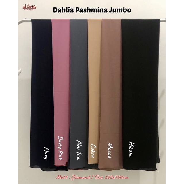 Pashmina Jumbo 200x100 Set Cadar | Pashmina Diamond Crepe | Jilbab Jumbo Syari