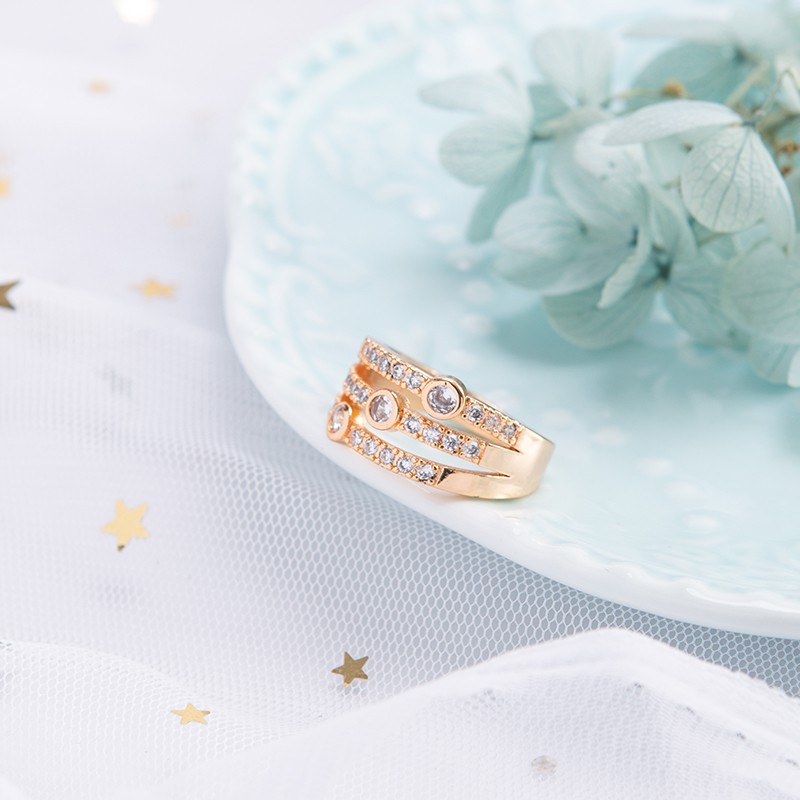 [✅COD] A-77 Cincin Xuping Asli Zirkon Perhiasan Cincin Kawin Xuping Emas-4