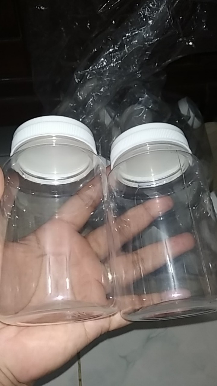 (25 Pcs) Grosir Toples Jar Plastik Serbaguna 300ml Sambal Sambel Bumbu Wadah Makanan Food Grade