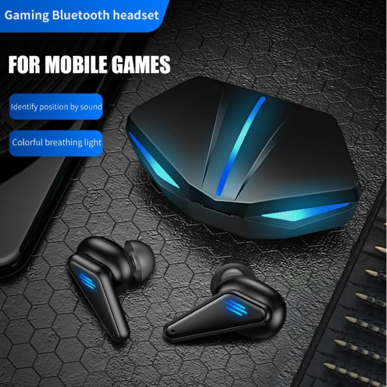 ⭐YZ K55 Gaming Bluetooth Earphone Dual Mode Touch Headset Wireless NO Delay Game Type C with mic COD