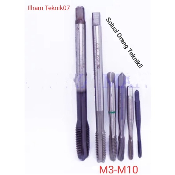 tap. hand tap. tap lurus. tap sekali jadi set m3-m10. japan n eropa
