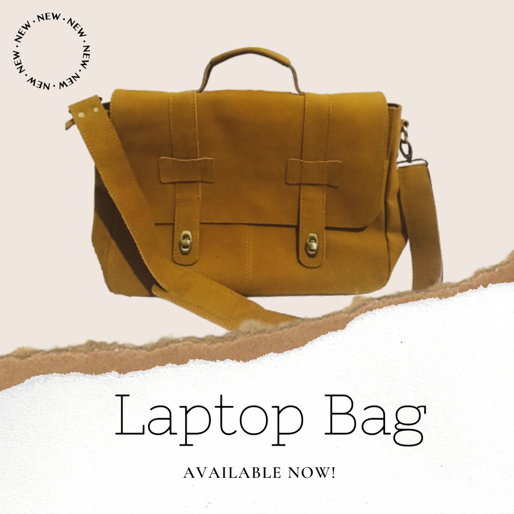 Tas Selempang Laptop Kulit Asli Sukaregang
