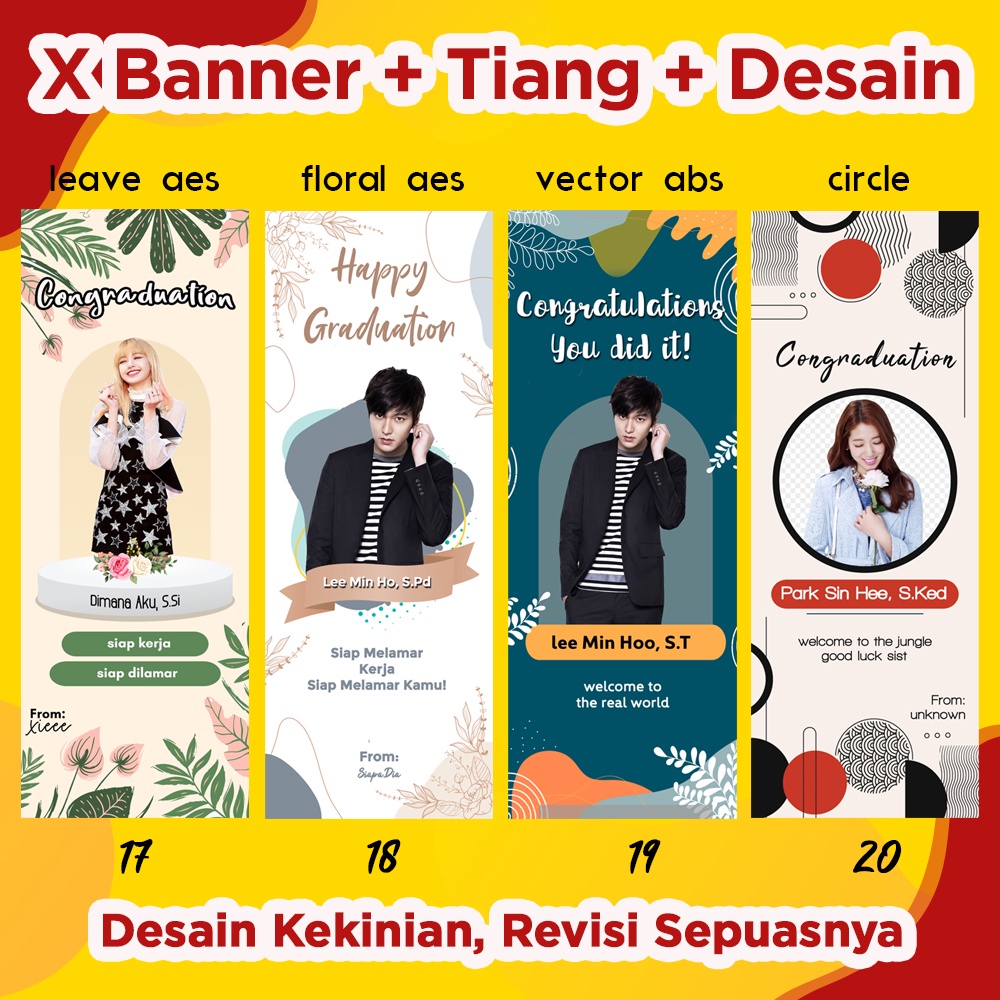 Paket X Banner Tiang Banner Wisuda Desain Gratis Wedding Sunatan Nikahan Kado Toko Shopee Indonesia