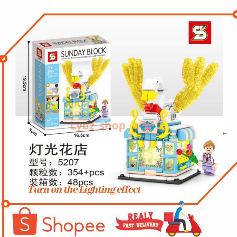 Mainan anak Brick Sunday Block 5207 Mainan anak perempuan Lego shop lego friends mainan pineapple