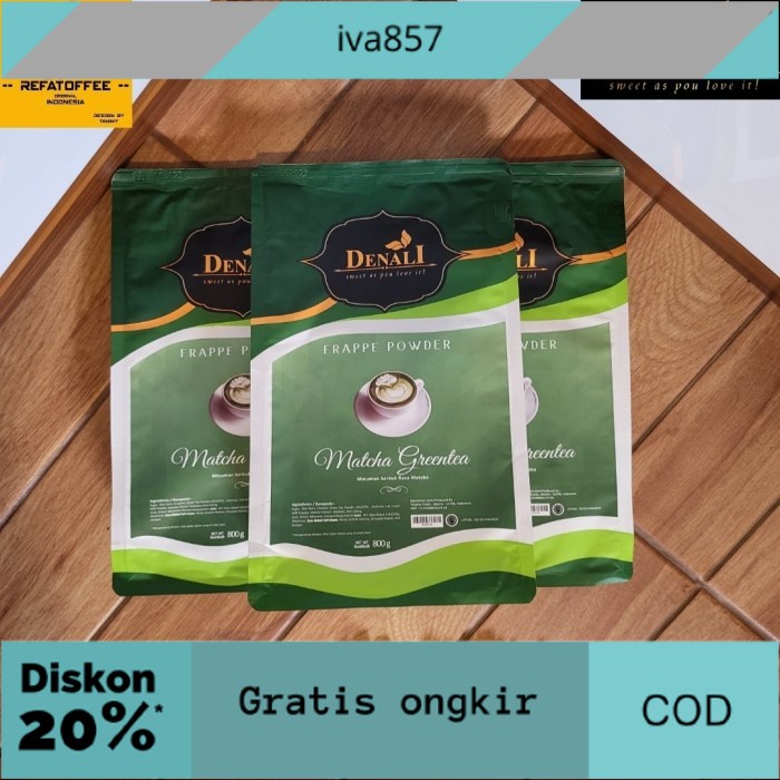 

PROMO MATCHA GREENTEA POWDER DENALI 800GR GRATIS ONGKIR