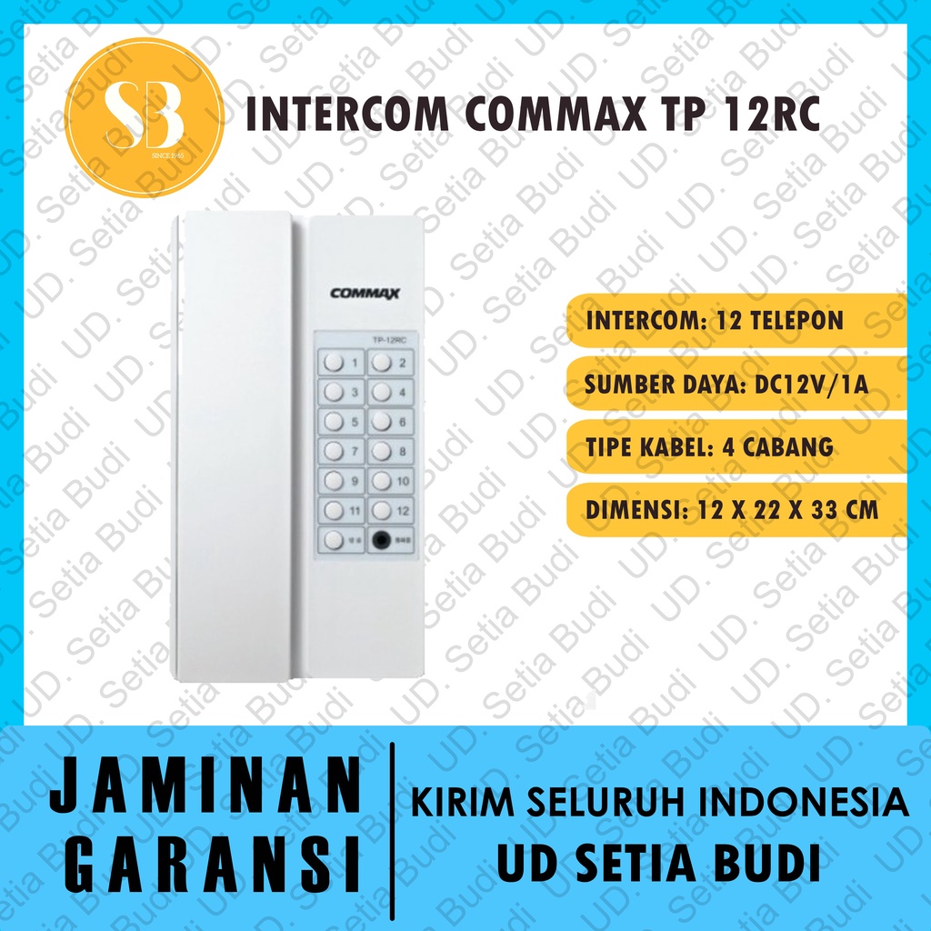 COMMAX TP-12RC Asli dan Bergaransi