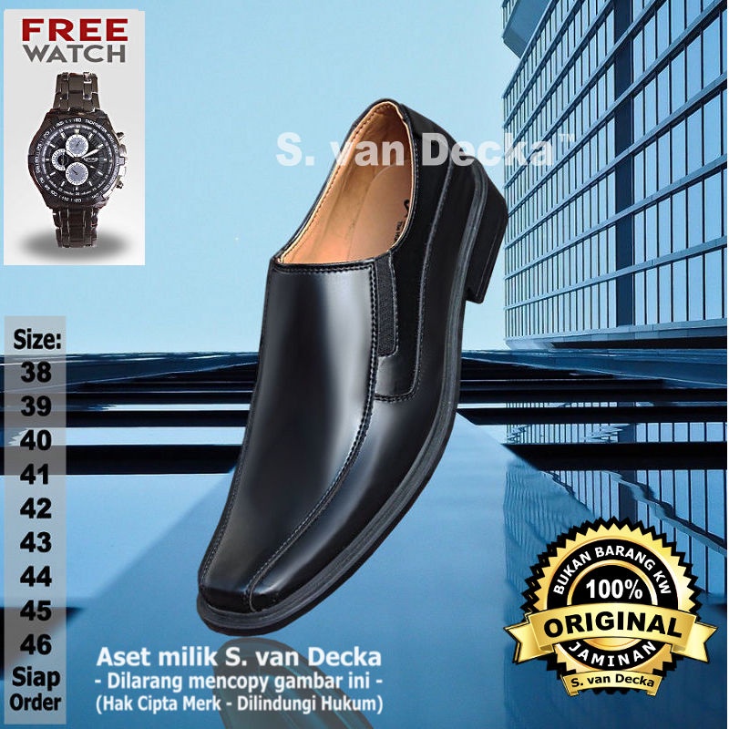 Sepatu Pantofel Pria S. van Decka JPTEKA18
