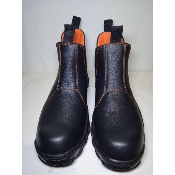 sepatu safety kulit asli model lodong