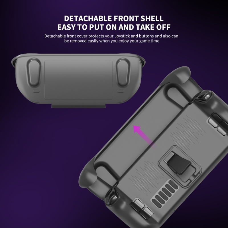 Btsg Casing Pelindung Dengan Bracket Batok Depan Yang Dapat Dilepas Untuk Konsol Game Dek Uap
