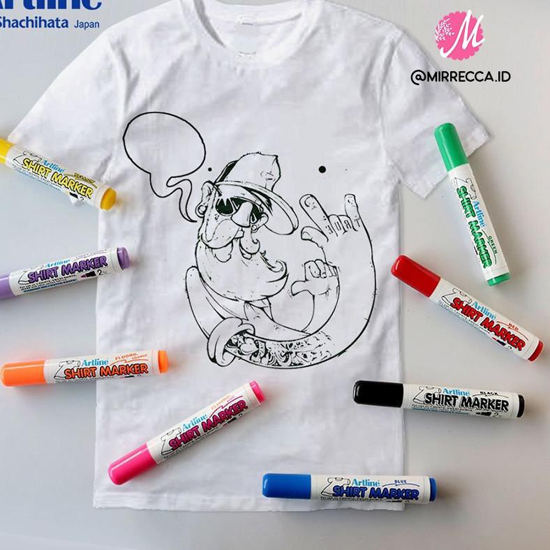 

Paling Sesuai.. SPIDOL KAIN PERMANEN ARTLINE SHIRT MARKER 2.0 MM PIGMENT INK WATER BASED EKT-2