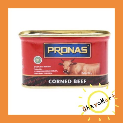 

Gg01Hh Pronas Corned Beef Kecil / Kornet Dagind Sapi 198Grm Ds01Gkk