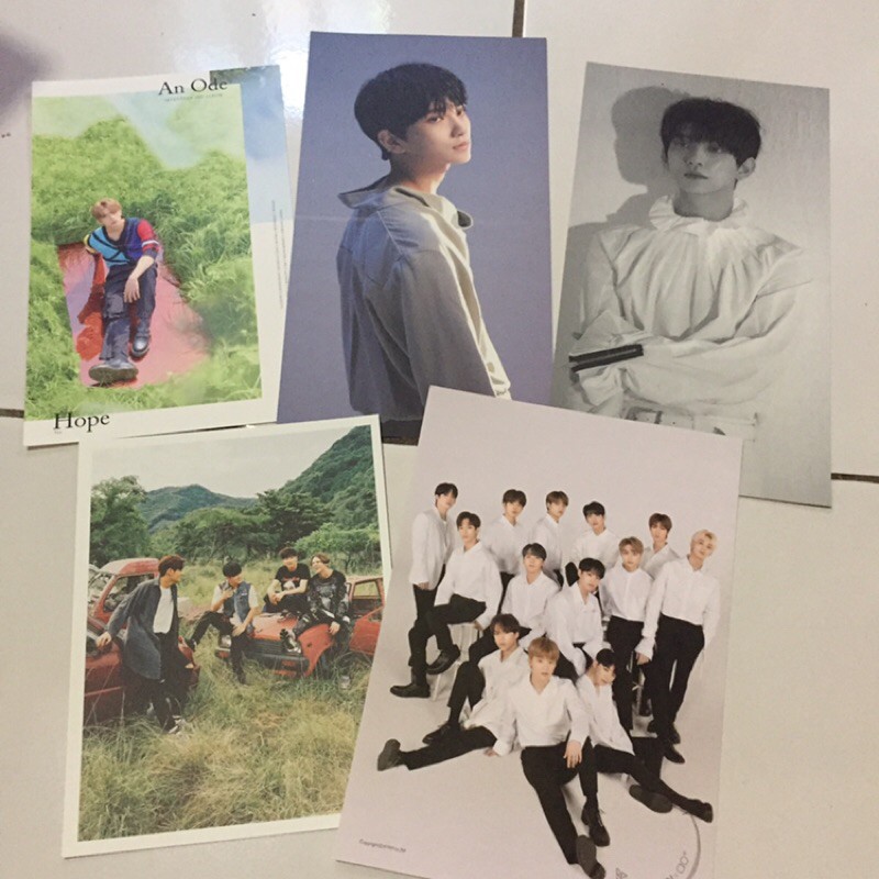 postcard & bts seventeen