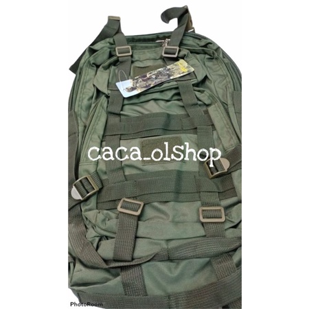 Ransel Hijau Army / Hitam / Krem