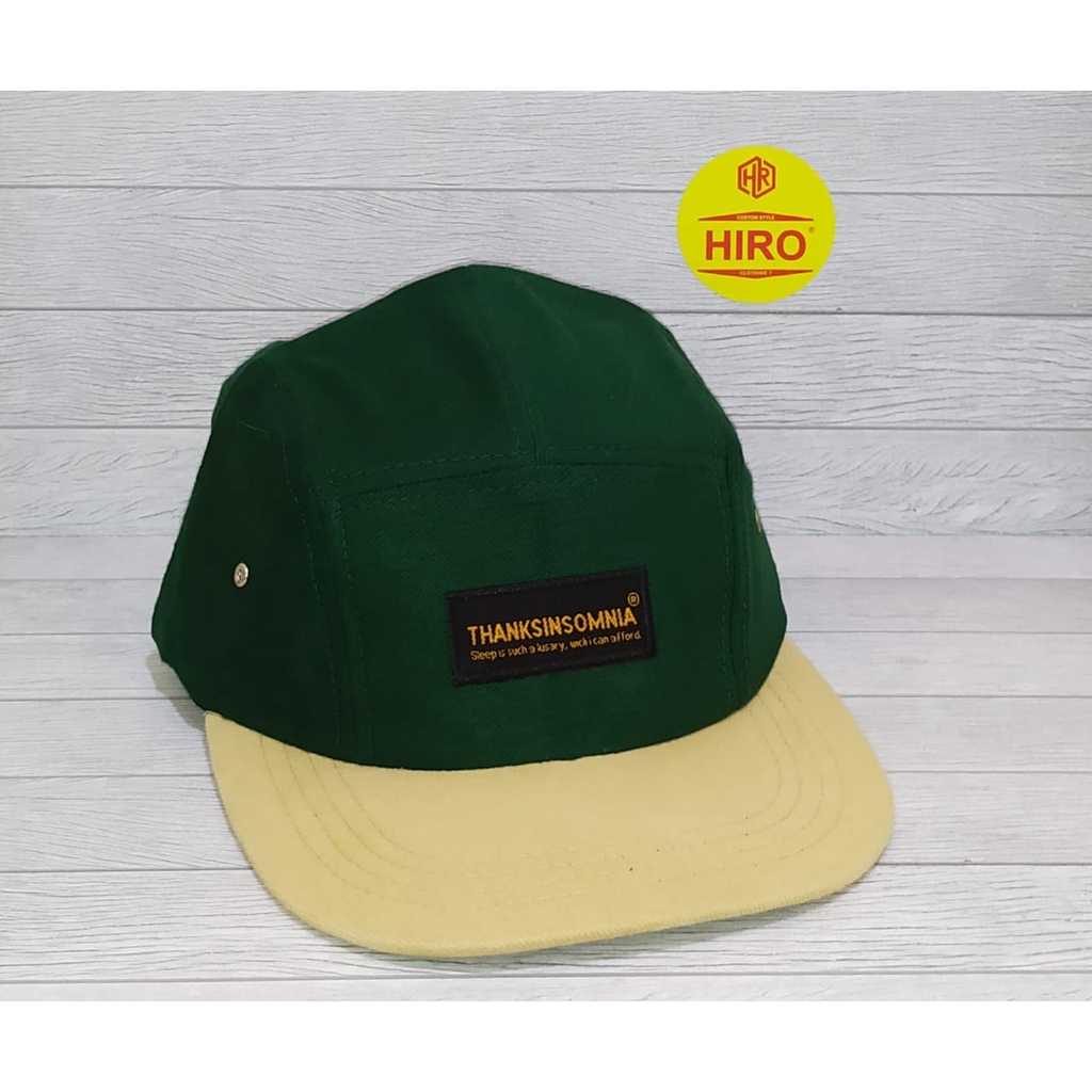 Topi Distro Pria/Topi Snapback Bordir THANSINSOMNIA Kombinasi New Model/Topi Lima Panel