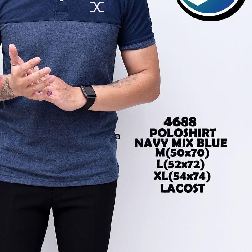 ❃ Kaos Polo Kerah Sanghai Kombinasi ➢