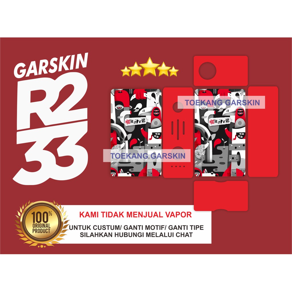 Jual Garskin R233 Pop Edition Red Shopee Indonesia