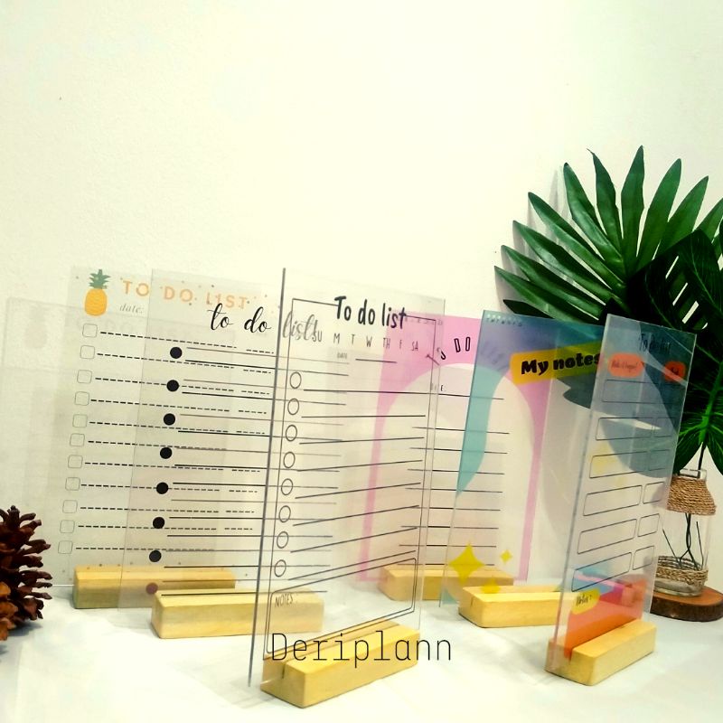 

Acrylic planner To do list cute aesthetic size A5