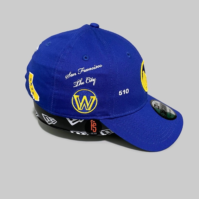 TOPI NEW ERA ORIGINAL CITY LOGOS GOLDEN STATE WARRIORS BLUE