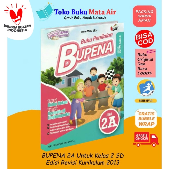 

❤BISA COD❤ BUPENA ( BUKU PENILAIAN ) JILID 2A UNTUK SD/MI KELAS II ( K13N )