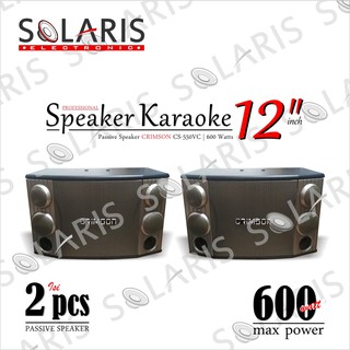 Speaker Karaoke 12 inch 600 Watt Crimson CS-550 VC