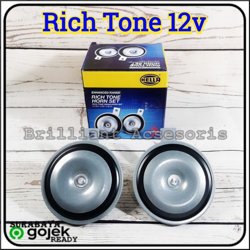 Klakson Dobel Disk - HELLA RICH TONE 12V