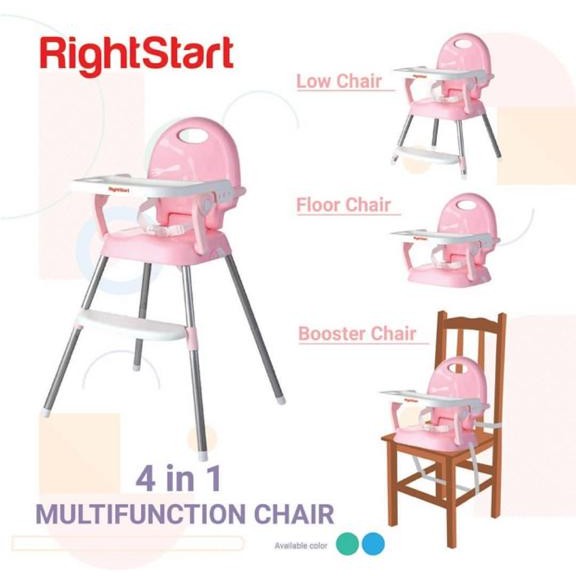 Jual Right Start 2370 4 in 1 High Chair Baby Chair + Table Booster Seat