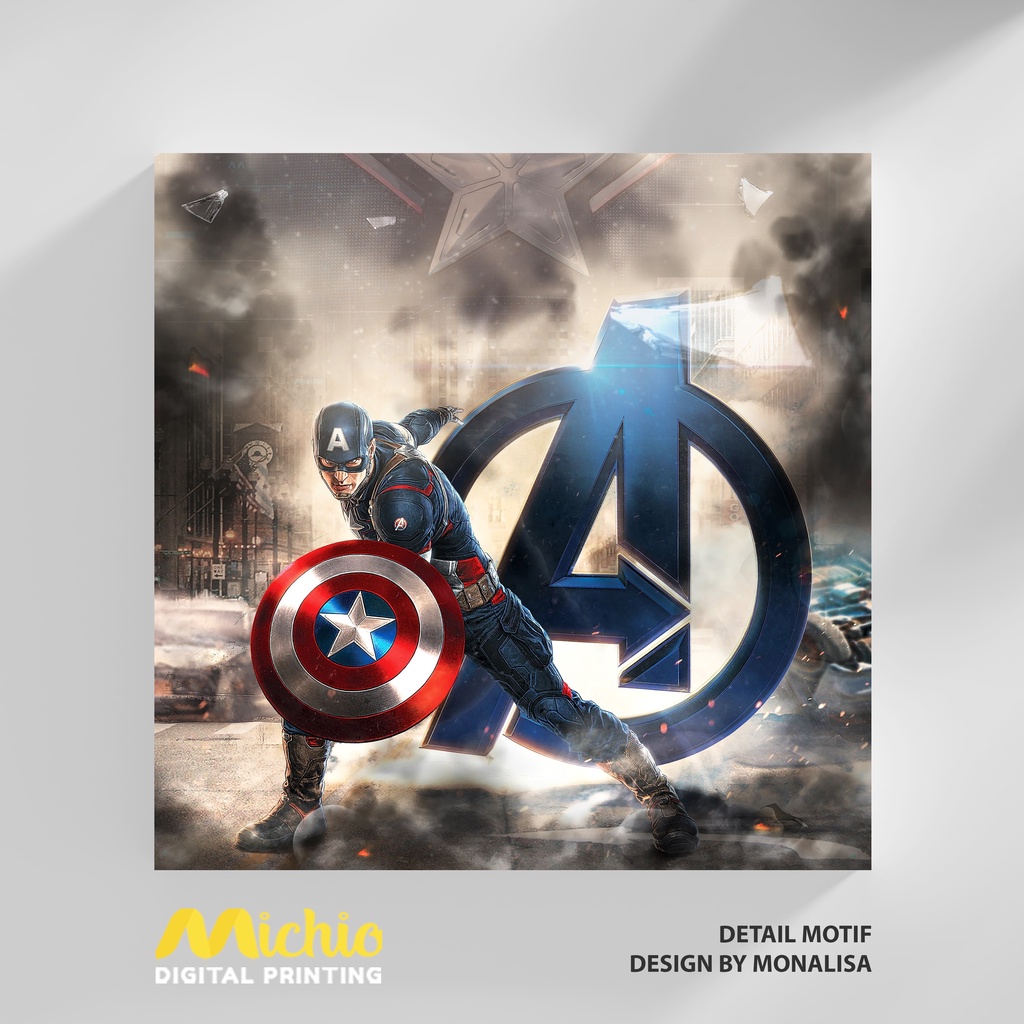 Michio Digital Printing Sprei Uk 160/180 T 30 - Captain America