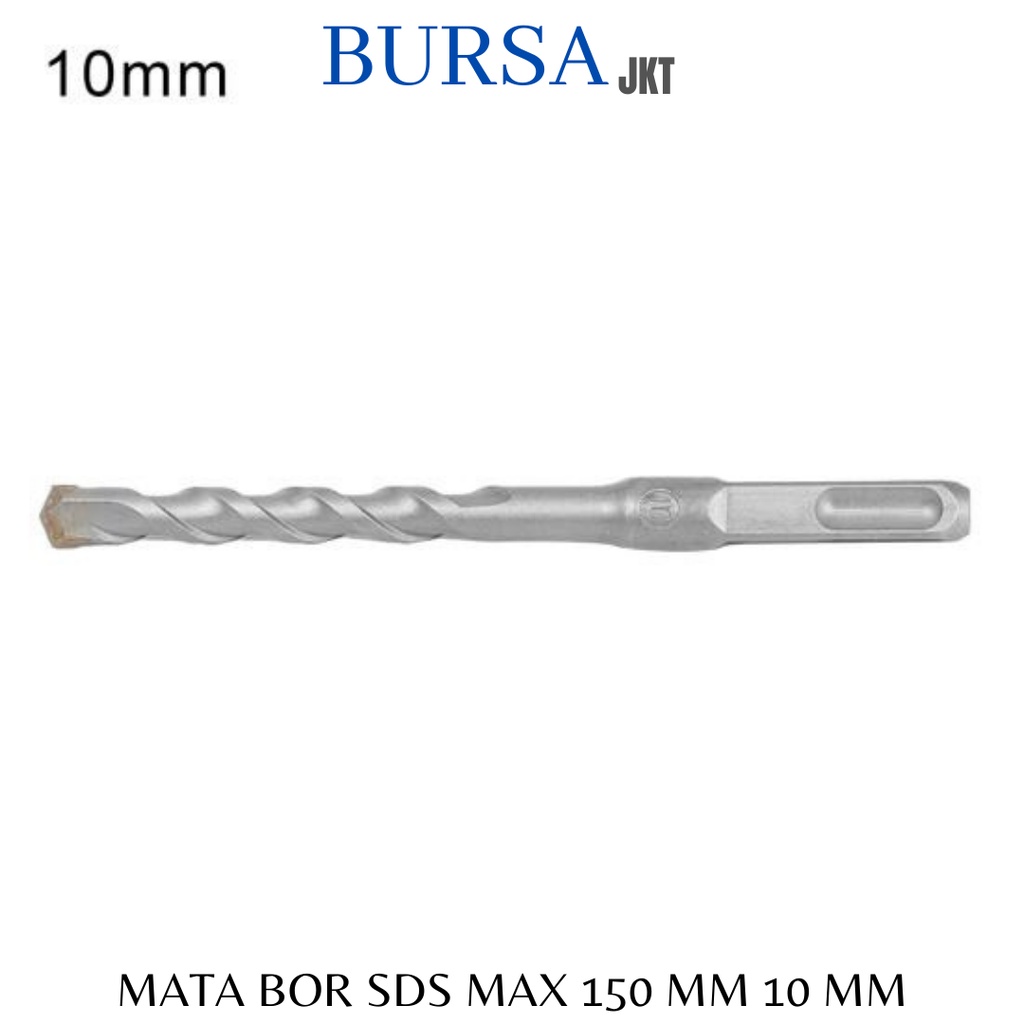 10 MM MATA BOR SDS MAX PANJANG 150 MM LURUS BOBOK PAHAT BETON HAMMER DINDING