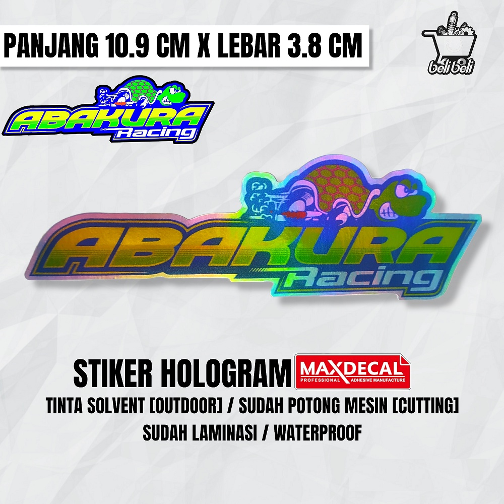 stiker abakura / stiker balap termurah / stiker racing terbaru / stiker bengkel terviral / stiker cu