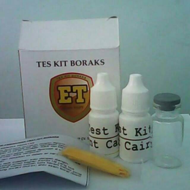 Test Kit Boraks - Borax Testkit - Teskit utk Tes Uji Cepat Keamanan Pangan