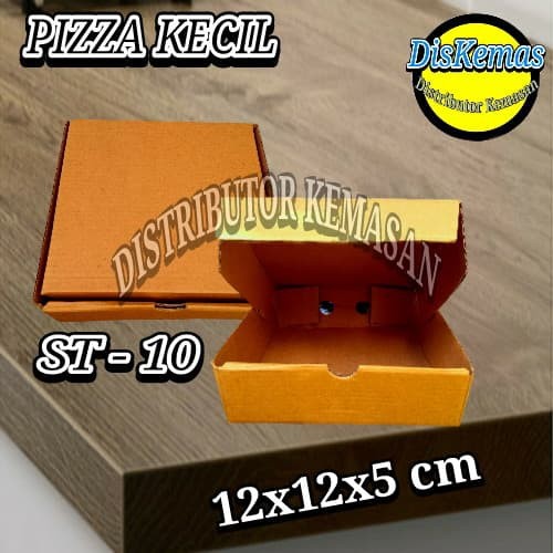 

KOTAK KARDUS PIZZA KECIL ST-10 COKLAT POLOS 12x12x5 cm BOX AKSESORIS