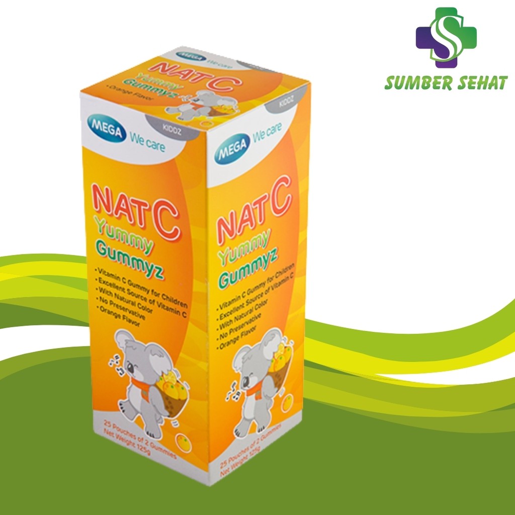 NAT C YUMMY GUMMYZ BOX ISI 25 SACHET