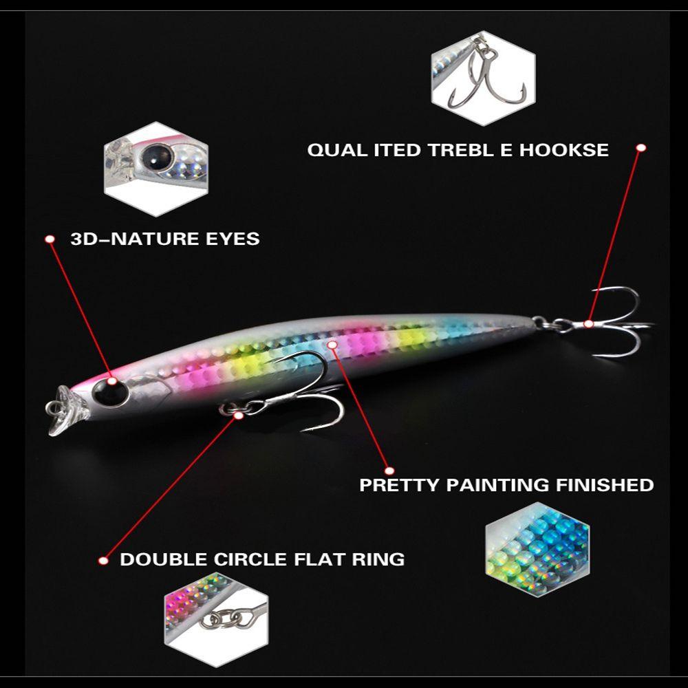 Top Mengambang Ikan Kecil Umpan Multicolor Tackle Bermanfaat Musim Dingin Memancing Umpan Casting Panjang