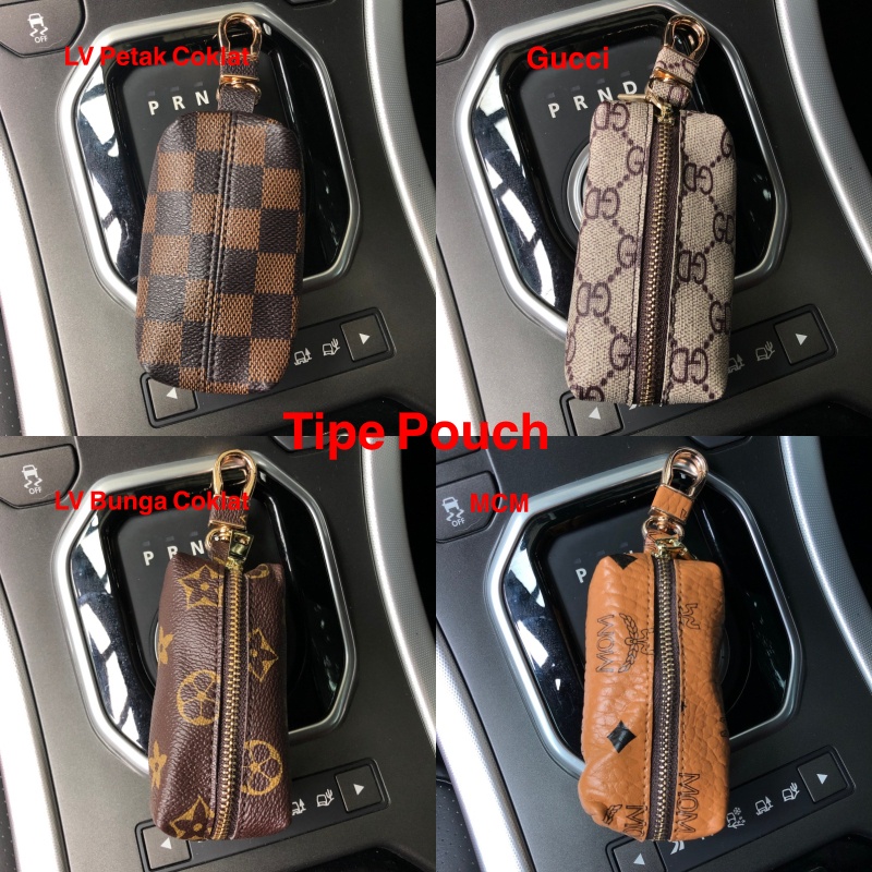 Gantungan Motif LV GUCCI Dompet Kunci Kulit Sintentis Premium Series